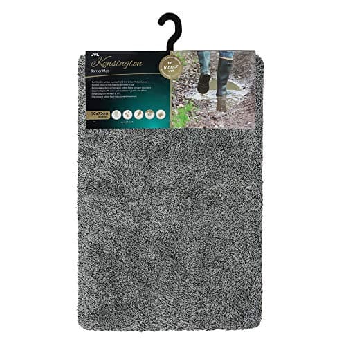 Image of JVL Kensington Barrier Door Mat, Grey, 50 x 75cm