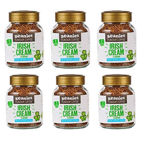 Image of Beanies Decaf Irish Cream Instant Coffee Jar 50g 6 Pack