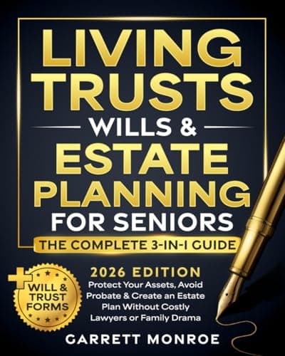 Image of Living Trusts, Wills & Estate Planning for Seniors - The Complete 3-in-1 Guide: Protect Your Assets, Avoid Probate & Create an Estate Plan Without Costly Lawyers or Family Drama (+Will & Trust Forms)