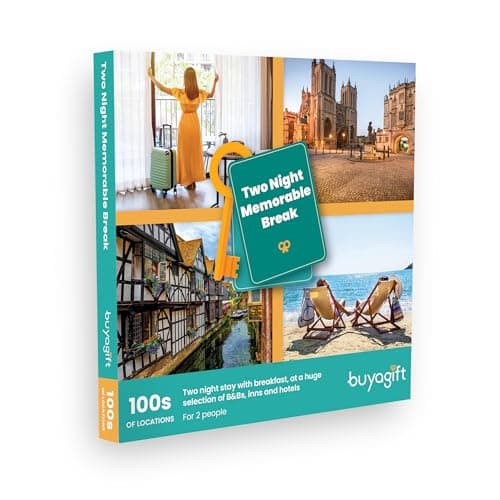 Image of Buyagift 2-Night Memorable Break Gift Experience Gift Box for 2 - Over 440 Options Across the UK & Europe
