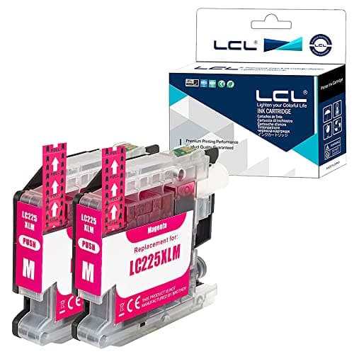 Image of LCL LC225XL Magenta Ink Cartridge Compatible with Brother LC225 LC225XL LC225XLM for MFC-J4420DW J4620DW J4625DW DCP-J4120DW MFC-J5320DW J5620DW J5625DW J5720DW (2-Pack )