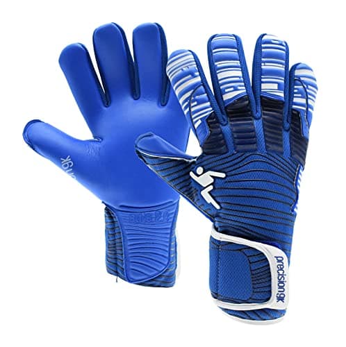 Image of Precision GK Elite 2.0 Grip Junior Goalkeeper Gloves Size 7 Blue/White