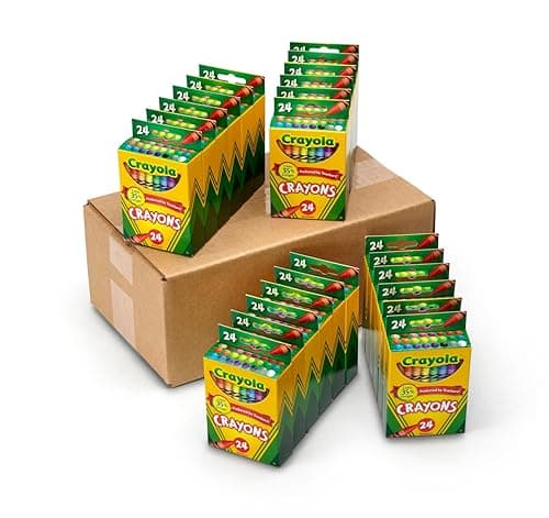 Image of CRAYOLA Crayons Bulk, Back to School Supplies, 24 Box Classpack, 24 Assorted Colors