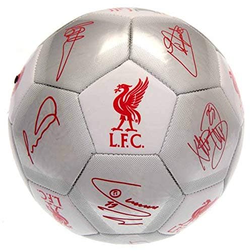 Image of L.F.C Official Champions Liverpool Football Crest Players Signature & Club Crest Match Football Size 5