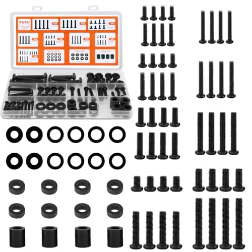 Image of Xyxu TV Bracket Screws, 76PCS TV Mounting Screw Kit with M4 M5 M6 M8 Universal VESA Screws, Bolts, Spacers & Washers for Any Wall Mount or Stand – Perfect for Most Television Up to 80 Inch