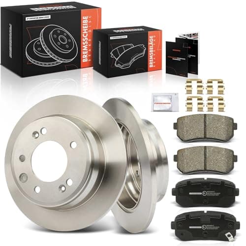 Image of Frankberg Brake Kit incl. 2x Brake Disc + 4x Brake Pad Rear Compatible with i30 FD Cee'D Hatchback ED Pro Cee'D ED Cee'D SW ED Replace# 583021HA10, 58302D7A00