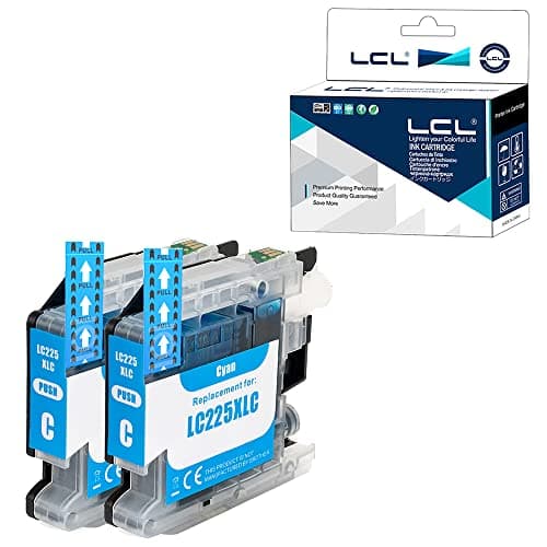 Image of LCL LC225XL Cyan Ink Cartridge Compatible with Brother LC225 LC225XL LC225XLC for MFC-J4420DW J4620DW J4625DW DCP-J4120DW MFC-J5320DW J5620DW J5625DW J5720DW (2-Pack )
