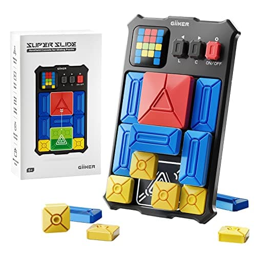 Image of GiiKER Super Slide Puzzle Games, Original 500+ Challenges Brain Teaser Puzzle, Toys for Kids Teens, Travel Games Birthday Gifts Easter Basket Stuffers for Boys Girls, Activities for Road Trips