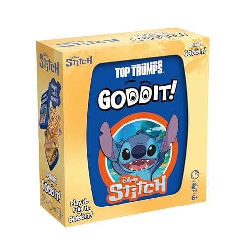 Image of Top Trumps Stitch Goddit! Card Game for Kids and Adults Family Game Travel Game 1 to 6 Players Makes a Great Gift for Ages 6 plus