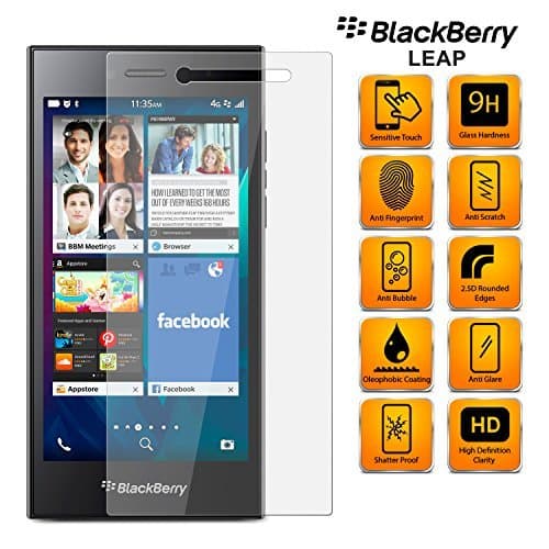 Image of Unbranded Compatible with Blackberry Leap - Tempered Glass Screen Protector Anti Scratch HD Transparent Shatter Proof 9H Hardness Guard Film 0.3mm