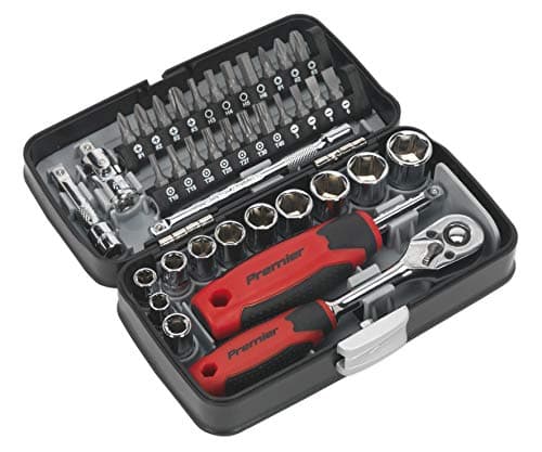 Image of Sealey Ak8945 Socket & Bit Set 38Pc 1/4In Sq Drive