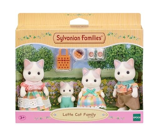 Image of Sylvanian Families - 5738 Latte Cat Family - Dollhouse Playsets