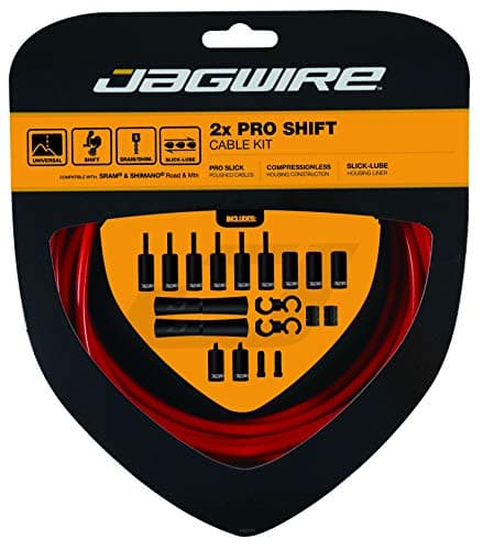 Image of Jagwire 2X Pro Shift Gear Cable Kit - Red