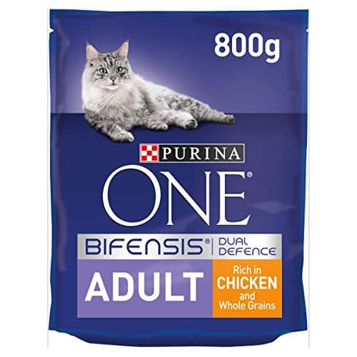 Image of Purina ONE Adult Dry Cat Food Chicken & Wholegrains 800g (Pack of 4)