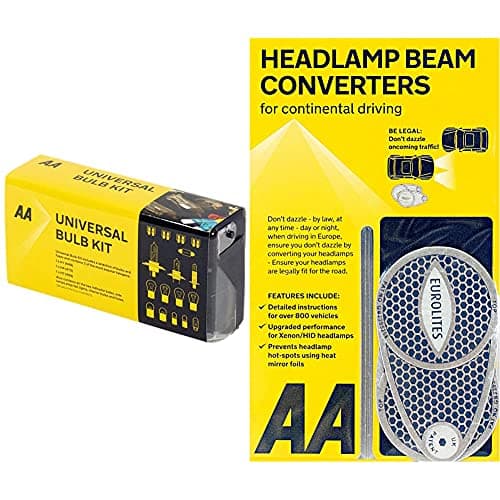 Image of AA Universal Bulb Kit - Clear/Red/silver & Car Headlamp Headlight Beam Converters Adaptors Benders AA8338 – EU Driving Essential – 1 Pair