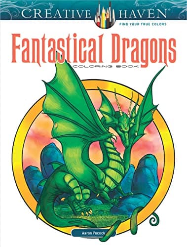 Image of Creative Haven Fantastical Dragons Coloring Book