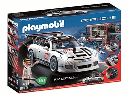 Image of PlayMOBIL 9225 Porsche 911 GT3 Cup with Racing Command Station, Fun Imaginative Role-Play, PlaySets Suitable for Children Ages 4+