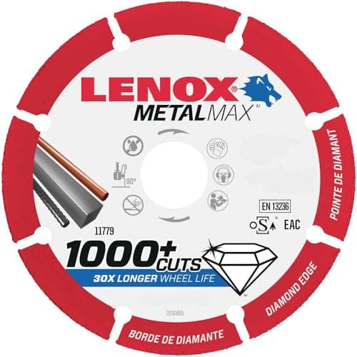 Image of LENOX METALMAX Diamond Edge Cutoff Wheel, 125 x 22.3 x 1.3 for Angle Grinder