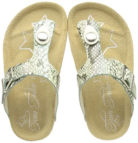 Image of TOM TAILOR Girls' 3272202 sandals, Green (sage), 8 UK Child