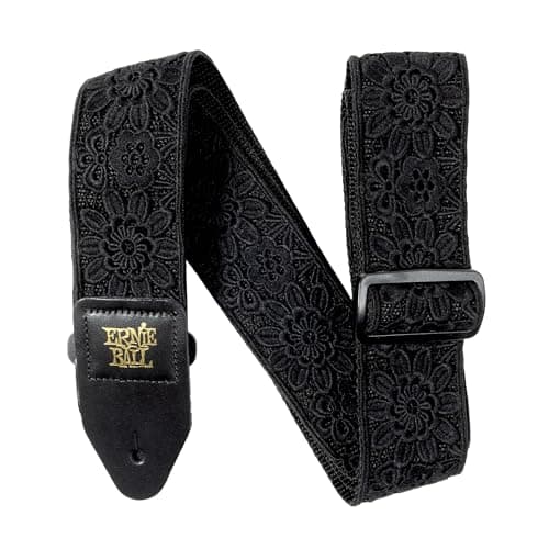 Image of Ernie Ball Classic Jacquard Guitar Strap/Bass Strap - Daisy After Dark