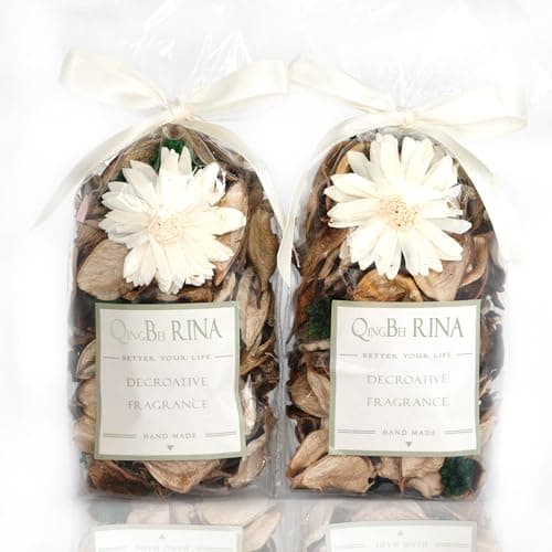 Image of Qingbei Rina Spring Pot pourri Bags,Vanilla Scented Pot pourri Bowl Filler, Dried Flower,Home Fragrance Sachet, White Party Vase Decor-Mini