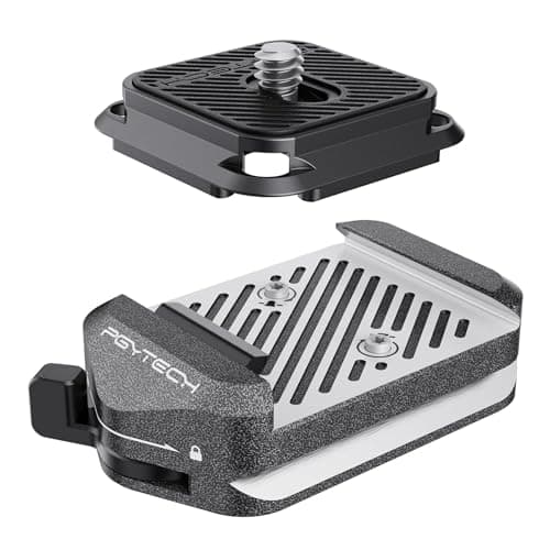 Image of PGYTECH Quick Release Plate & Clamp V2, Arca Swiss Plate Camera Mount with 1/4" to 3/8" Screw Thread for Sony/Nikon/Fuji/Canon/DJI Switch Between Tripod/Monopod/Slider/Stabilizers(Clamp + Plate)