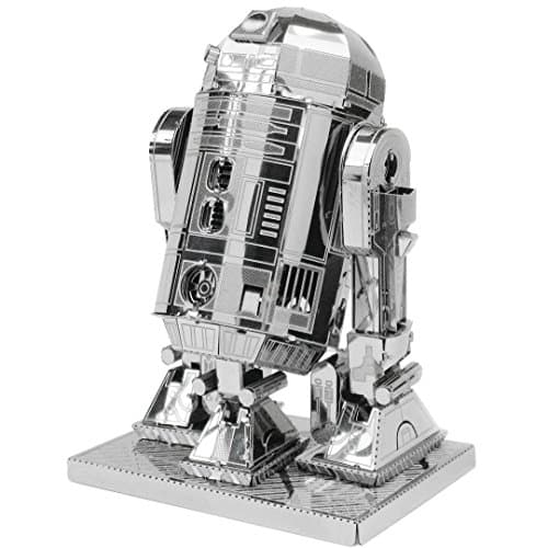 Image of Metal Earth Star Wars R2-D2 Model kit | no Glue Required | Build Level: Moderate | Great Gift for sci-fi Fan Age 14+ | DIY Craft 3D Puzzle Collectible Figurine