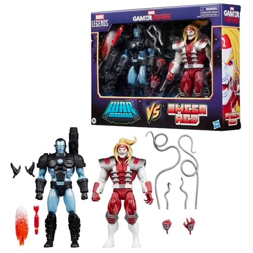 Image of Marvel Legends Series Gamerverse Marvel's War Machine vs Marvel's Omega Red Action Figure Collectibles