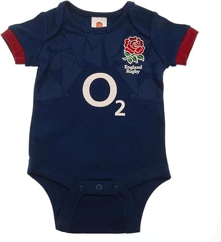 Image of ENGLAND RUGBY R.F.U. BABY KIT BODY SUIT BABY VEST (0-3 MONTHS)