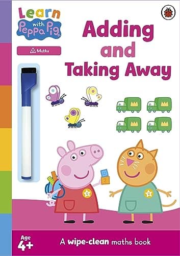 Image of Learn with Peppa: Adding and Taking Away wipe-clean activity book