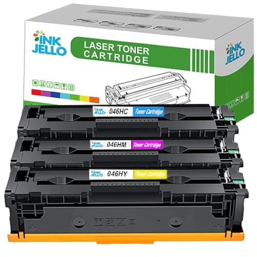 Image of InkJello Compatible Toner Cartridge Replacement for Canon i-SENSYS LBP-653Cdw LBP-654Cx MF-732Cdw MF-734Cdw MF-735Cx 046H (Cyan, Magenta, Yellow, 3-Pack)