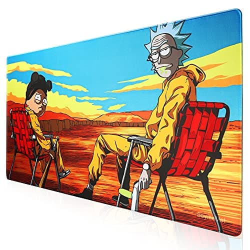 Image of Gaming Mouse Pad/Mat Large Desk Mat Computer Desk Pad Keyboard Mat for Desktop Laptop Work Gaming Office Home (9040 ricksitL15)