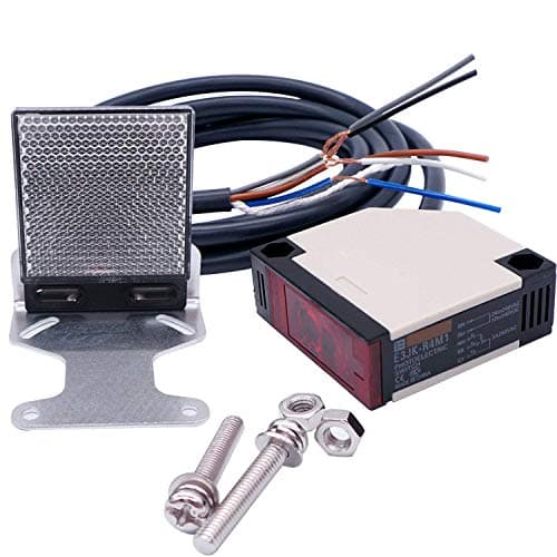 Image of Taiss/Photoelectric Sensor Switch E3JK-R4M1 12-240VDC 24-240VAC Proximity Switch Retroreflective 2M Cable Induction 4M