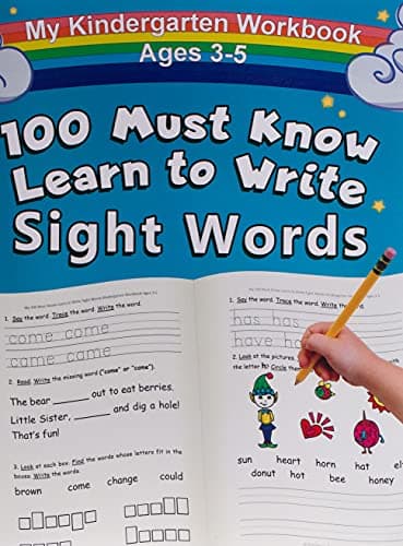 Image of My 100 Must Know Learn to Write Sight Words Kindergarten Workbook Ages 3-5: Top 100 High-Frequency Words for Preschoolers and Kindergarteners