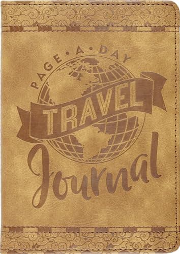 Image of Page-A-Day Artisan Travel Journal (Diary, Vegan Leather Notebook)