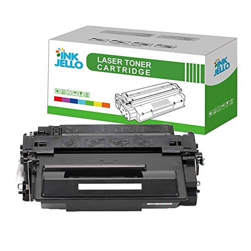 Image of InkJello Toner Cartridge For Printer, Compatibile with HP LaserJet Enterprise 500 Flow MFP M525c M525dn Enterprise 500 MFP M525f Enterprise P3015d P3015dn P3015x M521dn M521dw CE255A(Black)
