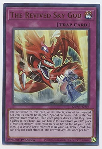 Image of YU-GI-OH! Collectible Card - Ultra Rare - 1st Edition - 1 Piece - Red - 2.5 x 3.5 inches - Near Mint - Anime - Adult - 2022 Tin of the Pharaoh's Gods