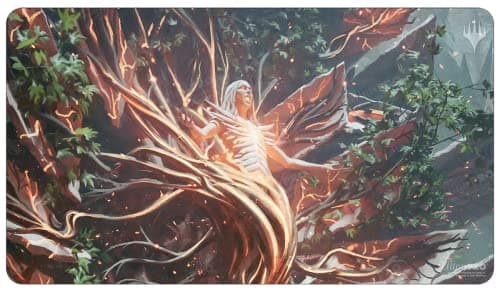 Image of Ultra PRO - March of The Machine Card Playmat ft. Wrenn and Realmbreaker for MTG - Protect Your Cards During Gameplay from Scuffs & Scratches, Perfect as Oversized Mouse Pad for Gaming & Desk Mat