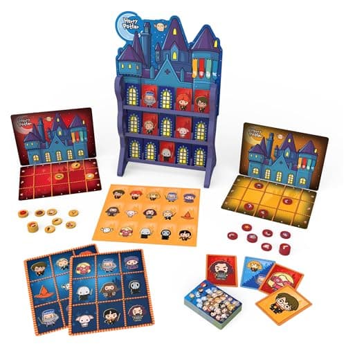 Image of Wizarding World, Harry Potter Games HQ Checkers Tic Tac Toe Memory Match Go Fish Bingo Card Games Fantastic Beasts Gift, for Adults and Kids Ages 4+
