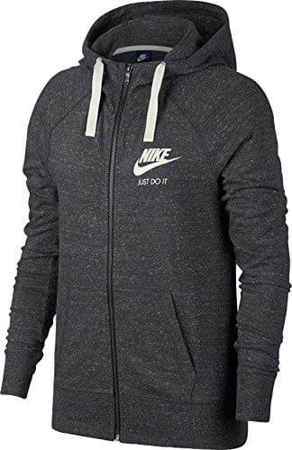Image of Nike W NSW Gym Vintage FZ, Women's Hoodie, Anthracite/Sail, 2X-Large