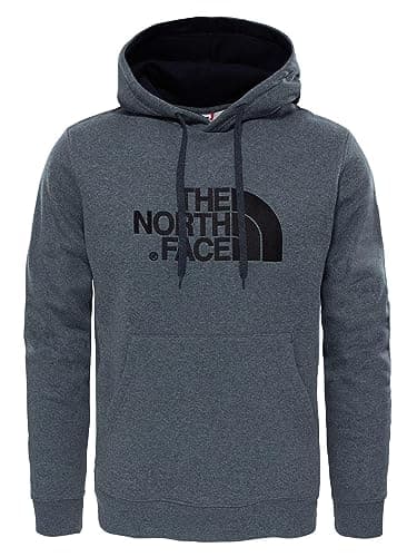 Image of The North Face Drew Peak Men's Outdoor Hoodie available in TNF Medium Grey Heather Std/TNF Black Size Medium T0AHJY