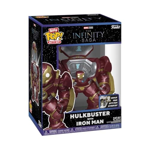 Image of Funko Bitty Bots: Marvel - Hulkbuster with Iron Man - Collectable Vinyl Figure - Gift Idea - Official Merchandise - Toys For Kids & Adults - Model Figure for Collectors and Display