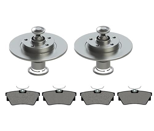Image of Rear Brake Discs & Pads with ABS Ring and Bearing fits for Vauxhall Vivaro/Renault Traffic 2014-> / Nissan NV300 2016-> 1.6 CDTi 296mm brake disc