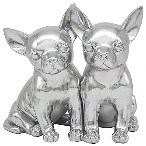 Image of Silver Art Pair of Chihuahuas Dog Chihuahua Ornament by Lesser & Pavey