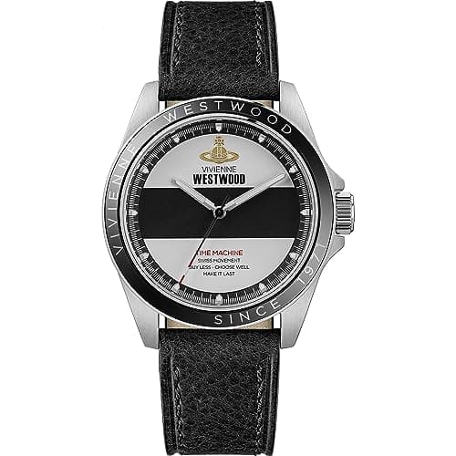 Image of Vivienne Westwood Blackwall Gents 38mm Quartz Analogue Display Watch (Ivory Black)