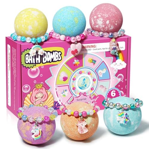 Image of Unicorn Gifts for Girls: Eletorot Bath Bombs for Kids with Toys Inside, Easter Birthday Valentines Presents for 4 5 6 7 8 Year Old Kid Daughter, Christmas Advent Calendars Stocking Fillers Girls
