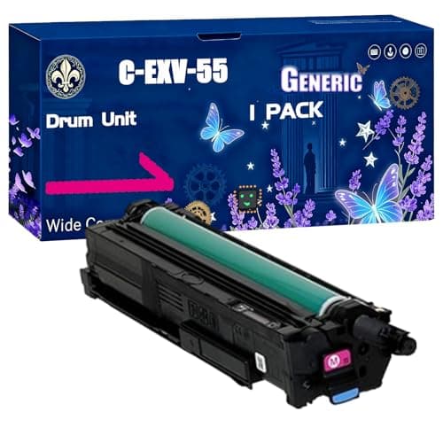 Image of C-EXV-55 Drum Unit Compatible for Canon IR Advance C256i DX C257 DX C357i C356i DX C257i DX C357P C356P DX C357 Printers, Black High Yield 45000 Pages Printer Accessories (1 Pack Magenta)