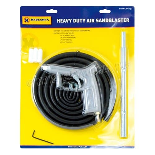 Image of New Heavy Duty AIR Sand Blaster GRIT Shot Blasting Sandblaster Gun SANDBLASTING KIT | Sandblaster Siphon Feed Blast Gun KIT Rust Remove HIGH Speed Removal Tool