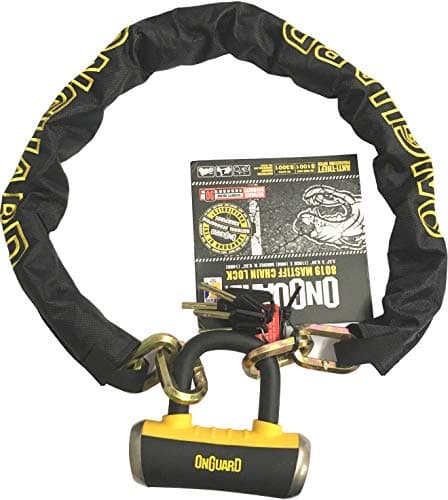 Image of OnGuard Mastiff 8019 Bike Chain Lock & Shackle U-Lock (Sold Secure Gold)