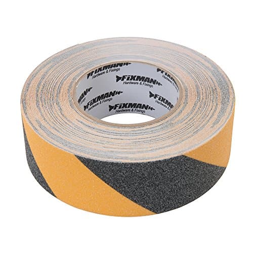 Image of Fixman Anti-Slip Hazard Tape 50mm x 18m Black/Yellow (190583)